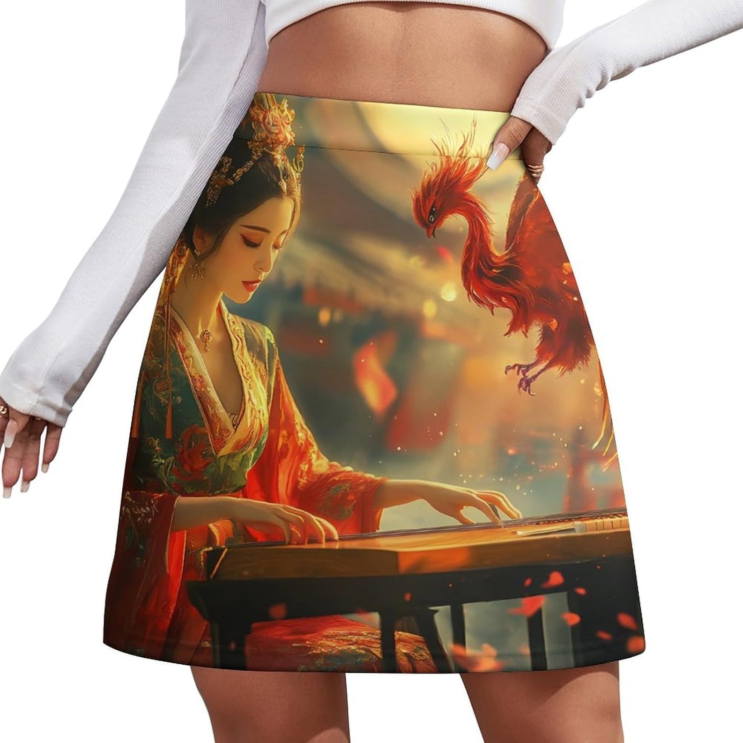 Beauty Girl Phoenixs Skorts for Women Mini A-line Skirt Casual Tennis Golf Short Skirts