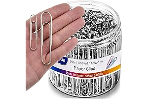 Vinaco Paper Clips: Non Skid, Large and Jumbo Sized for Enhanced Grip