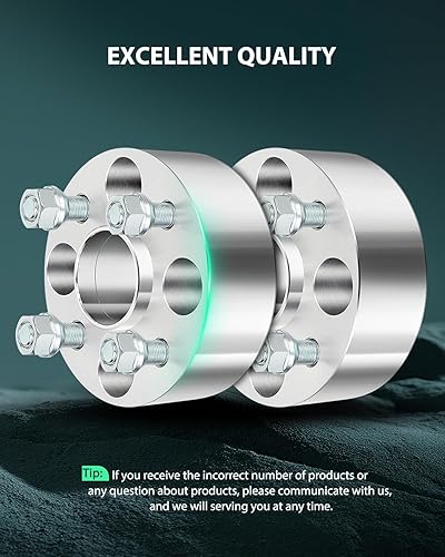 Miniatura 2 de SCITOO Adaptadores espaciadores de rueda de 2 pulgadas 0.157x3.937 in 0.157 x 3.937 in a 0.157 x 3.937 in 12 x 1.5 orificios de 2.209 in adaptadores
