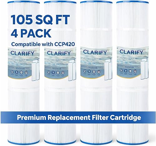 Miniatura 2 de CLARIFY El filtro de piscina CCP420 reemplaza Pentair Clean and Clear Plus 420, PCC105-PAK4, Ultral-A6, Unicel C-7471, R173576, Filbur FC-1977,