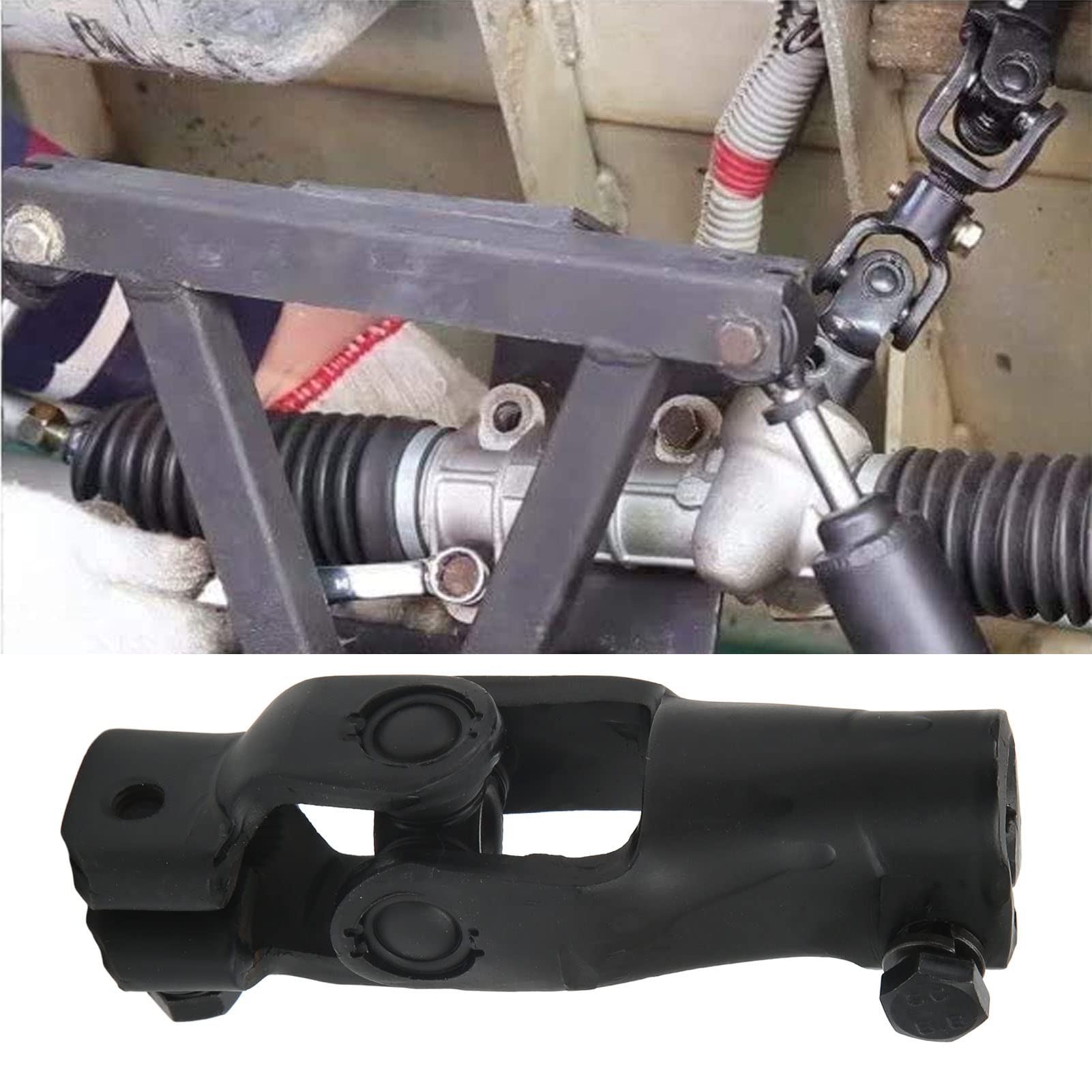 Keenso Ensamblaje de Yugo Inferior de Dirección de Aleación de Metal Duradero 103810201 para Carros Eléctricos de Gas Precedente de Club Car 2004 Up