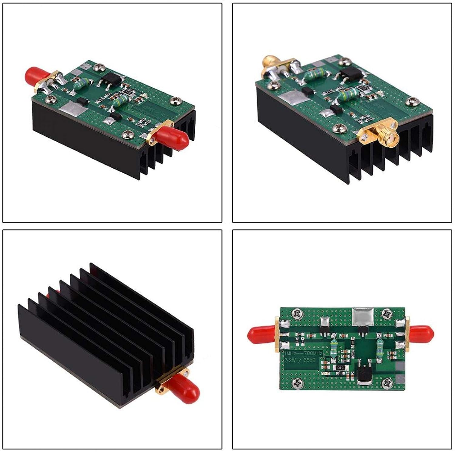 Socobeta RF Power Amplifier 1MHz-700MHZ 3.2W HF VHF UHF Transmitter Module for Ham Radio