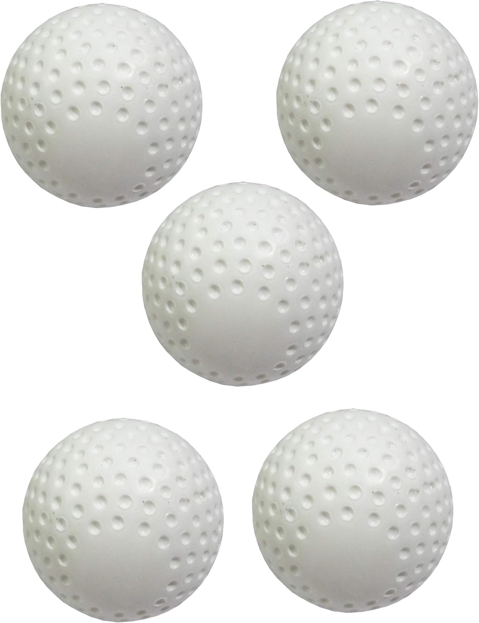 LEPRO Hockey Balls, PVC Practice Turf White Balls, Hockey Balls, Cricket Training Balls and Hockey Balls (5)