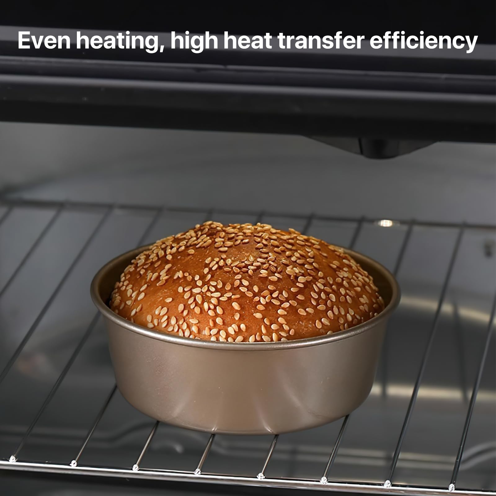 Stampo Per Panini Per Hamburger In Silicone, Teglia Antiaderente Per Muffin Alle Uova, Facile Da Rilasciare Per Cuocere La Torta Di Hamburger In - 7