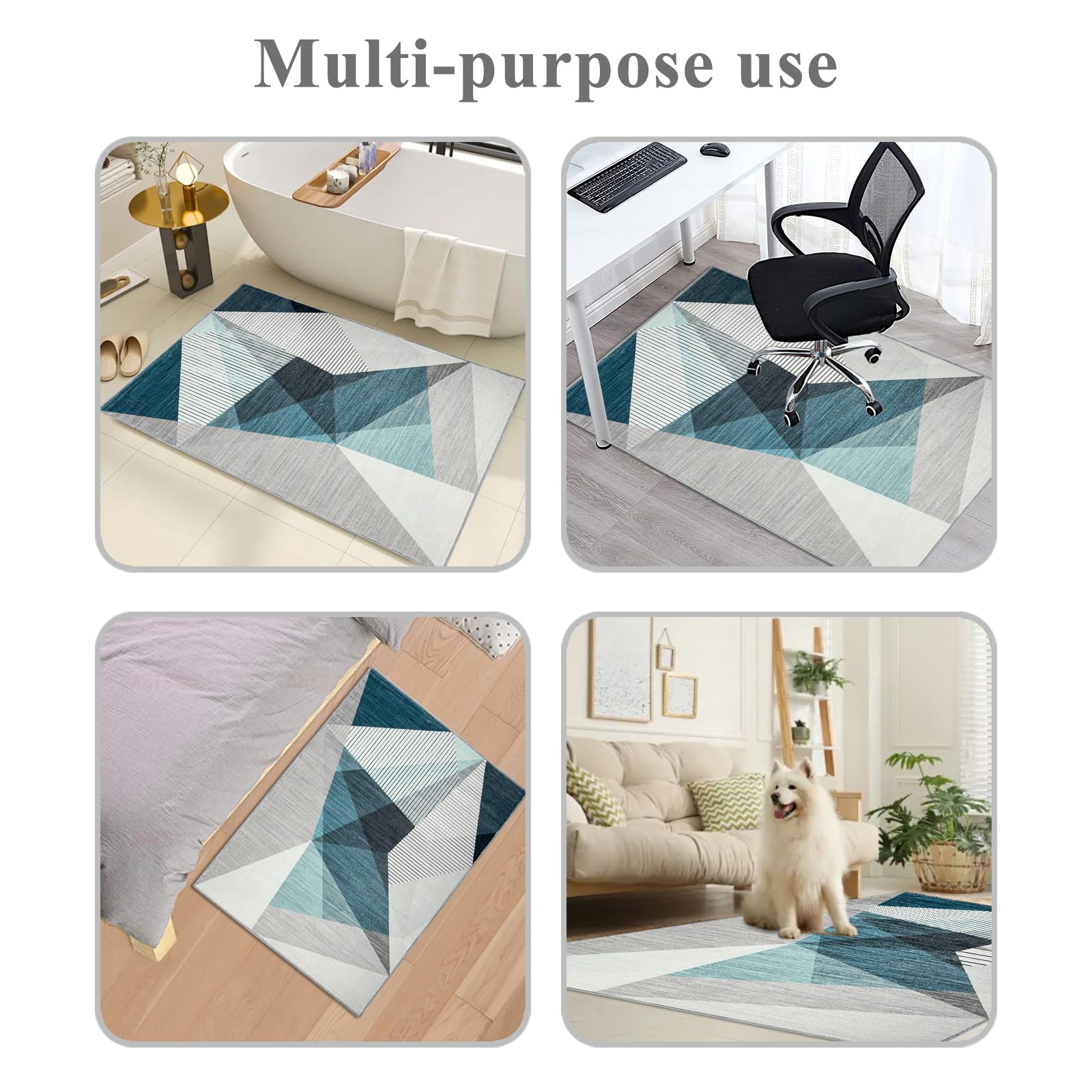 Alfombrilla Protectora Suelo para Silla de Oficina Alfombra Antideslizante 90x120cm Silla Gaming Resistente a los Arañazos Alfombrilla Protección para Suelos Duros Laminado Parqué 1