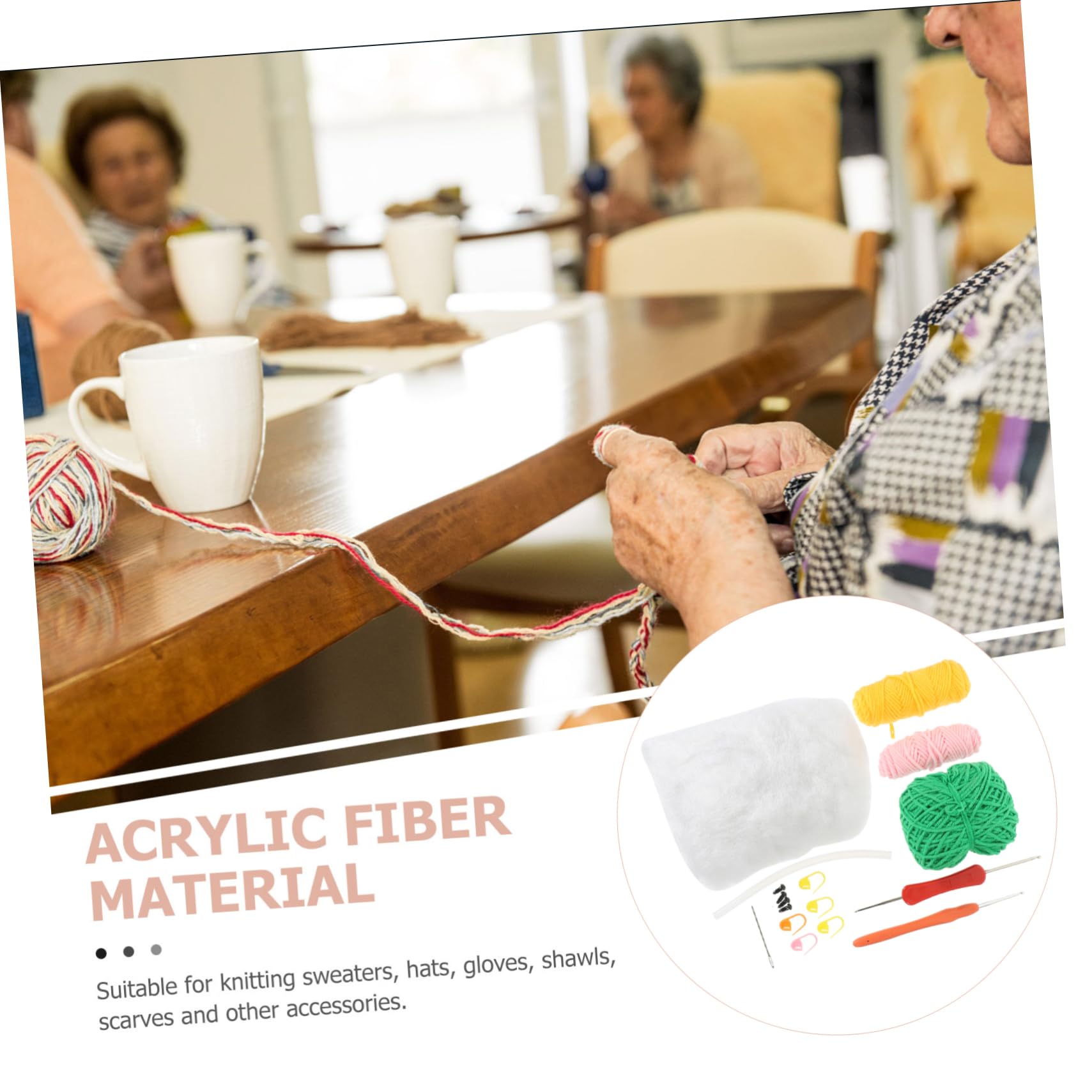 Tofficu 4 Sätze Zubehör Tulpe Häkeln Haken Häkelset für Anfänger Bausatz wohnungseinrichtung home decoration hausdeko Tierische Dekoration Häkelset lernen Häkelsets für Plastik