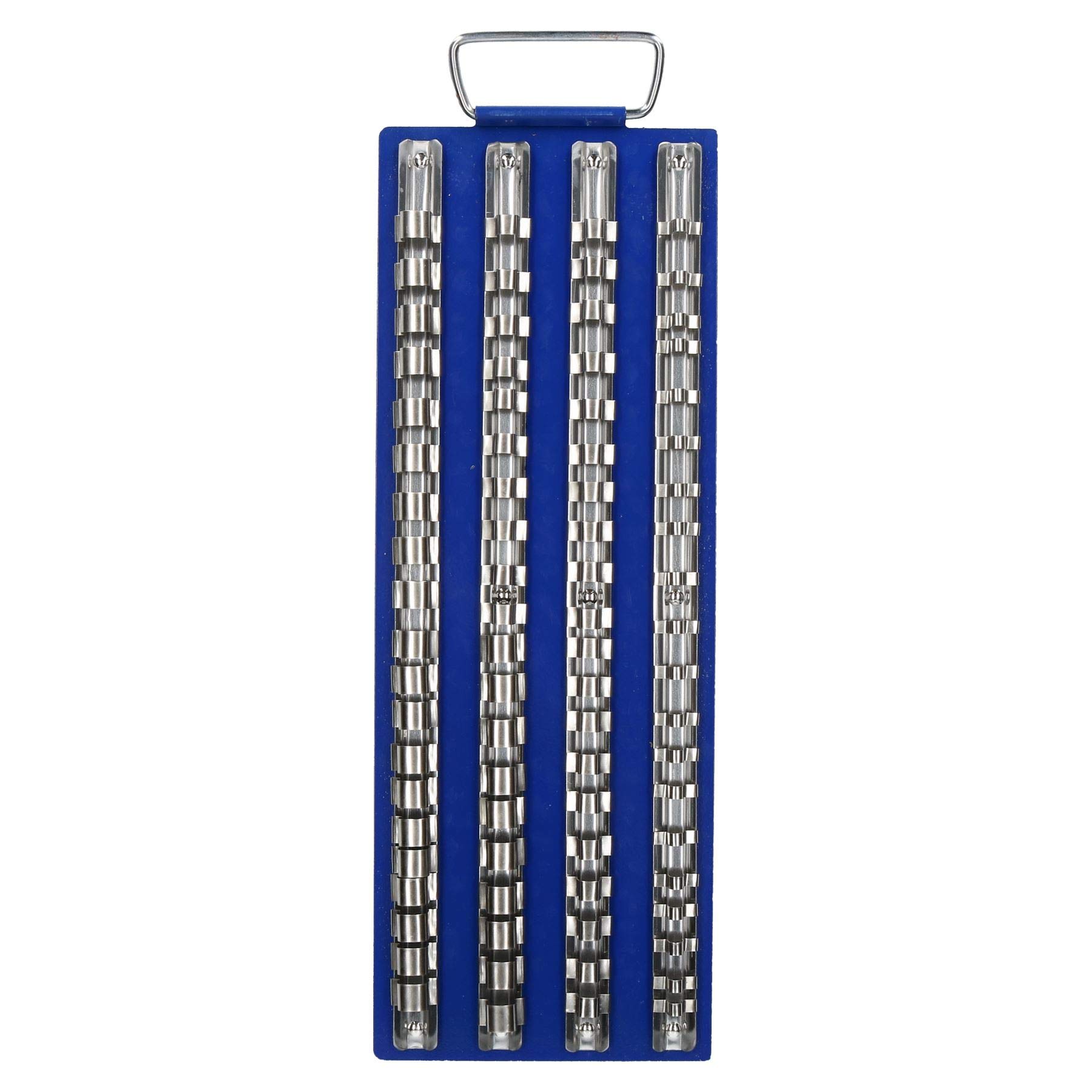 Ab Tools 80Pc Socket Holder Tray Rack Rail Storage For 1/4" 3/8” And 1/2" Drive Sockets