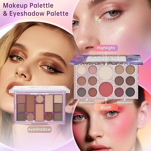 Miniatura 3 de Kit completo de maquillaje para mujeres, adolescentes, juego completo de maquillaje para adolescentes, paleta de sombra de ojos, base, kits de
