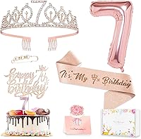 Vista 28 de Decoraciones de cumpleaños número 20 para mujer, banda y corona de cumpleaños, decoración de pastel y velas, globos de números, regalos de 20