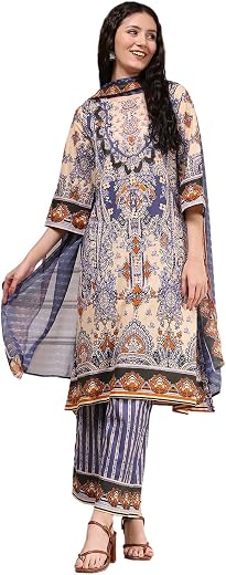 BIBA Womens Kurta, Bottom, Dupatta