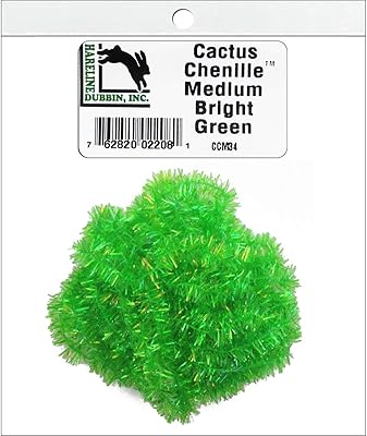 Hareline Cactus Chenille Med Bright Green