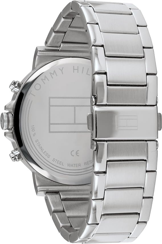 Tommy Hilfiger Analogue Multifunction Quartz Watch for Men with Stainless Steel Bracelet or Leather Strap