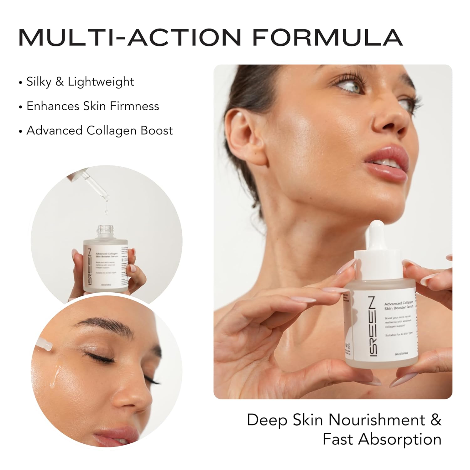 Advanced Collagen Serum Korean for Skin Booster | Dermatologist Tested with Hyaluronic Acid, Niacinamide & Ginseng |Korean Serum for glow & Radiance for All Skin | 50ml - Image 6