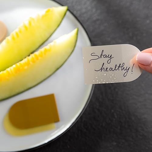 Miniatura 5 de DiverseBee Notas adhesivas transparentes (incluye bolígrafo de secado rápido), bonitas pestañas adhesivas transparentes, banderas de página