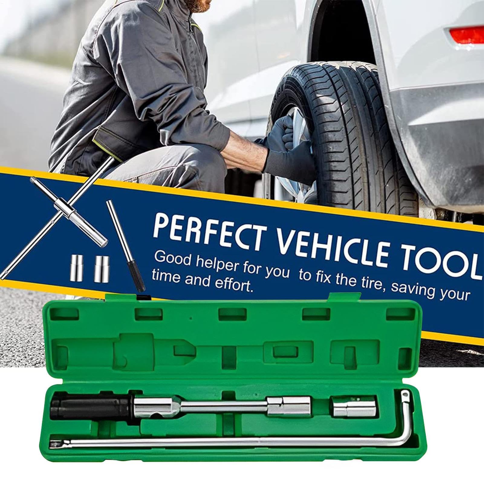 Llave para Ruedas Llave Cruzada para Tuercas de Rueda | Llave para Neumáticos Robusta Para Motocicleta Automóvil Autocaravana Camión SUV Taller Automotriz Carretera