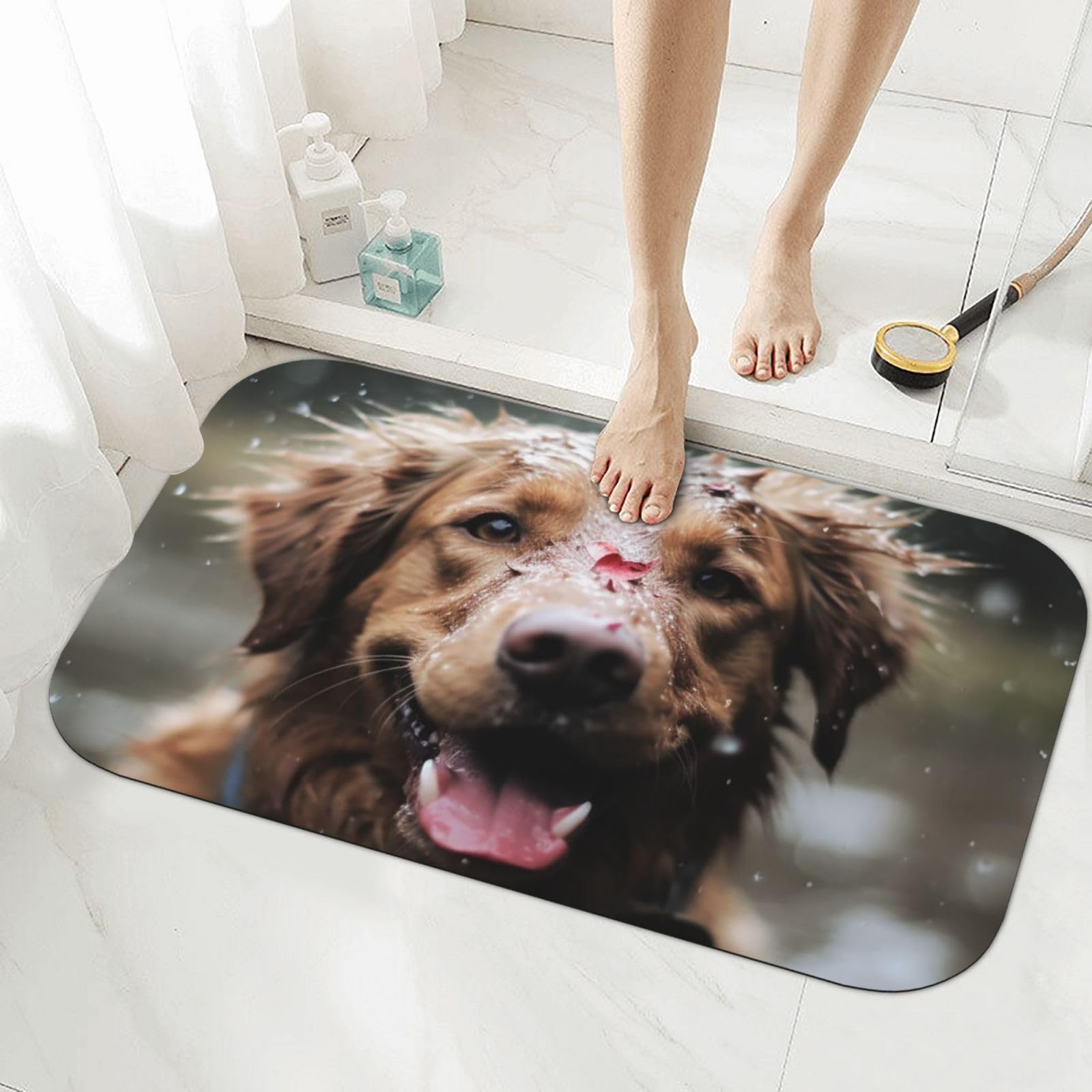 Tapis de bain anti-humidité en diatomée pour éviter les sols mouillés