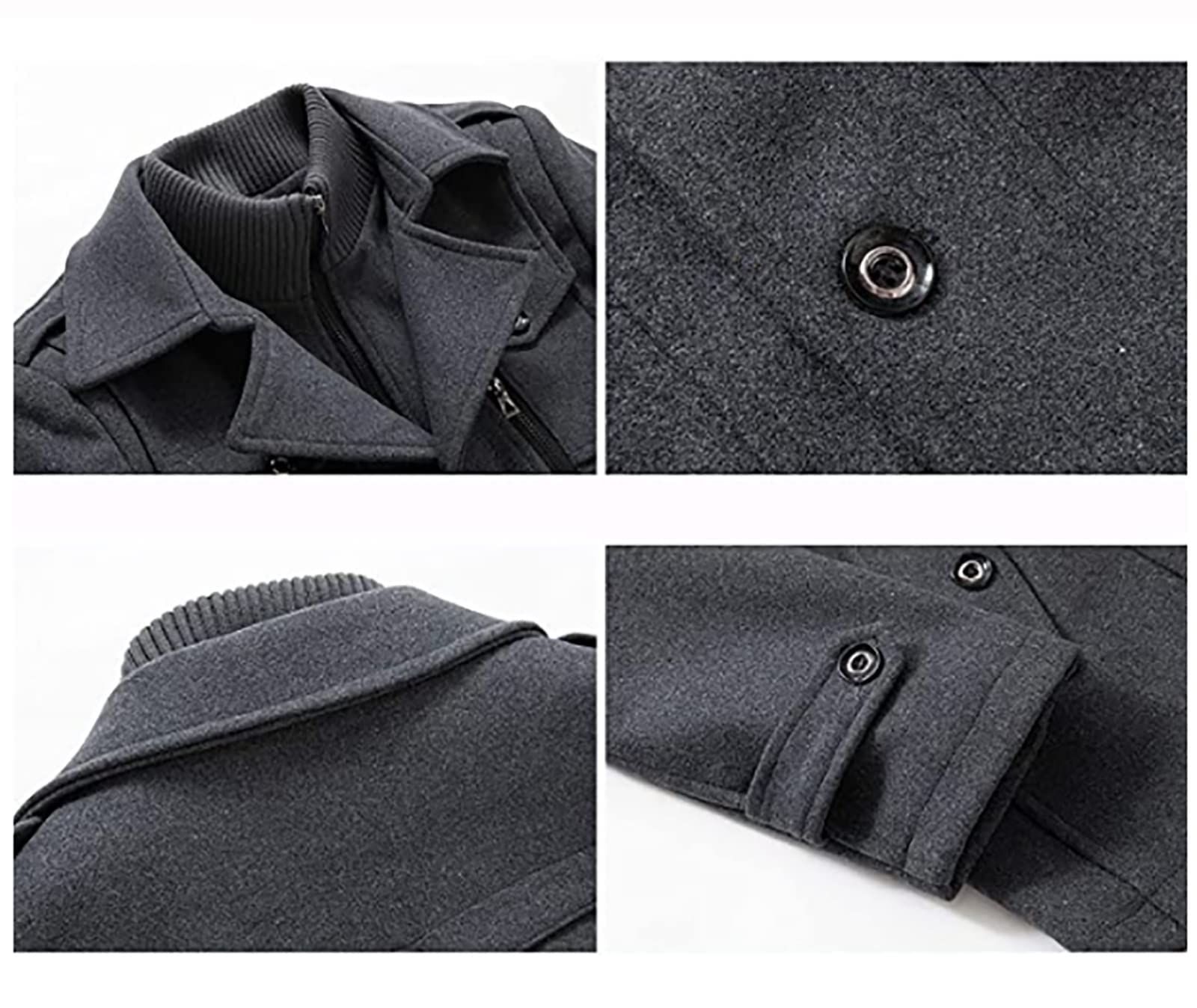 Montgomery Da Uomo Con Cappuccio Giacca Slim Fit Autunno Inverno Outdoor Business Casual Traspirante Capispalla Caldi