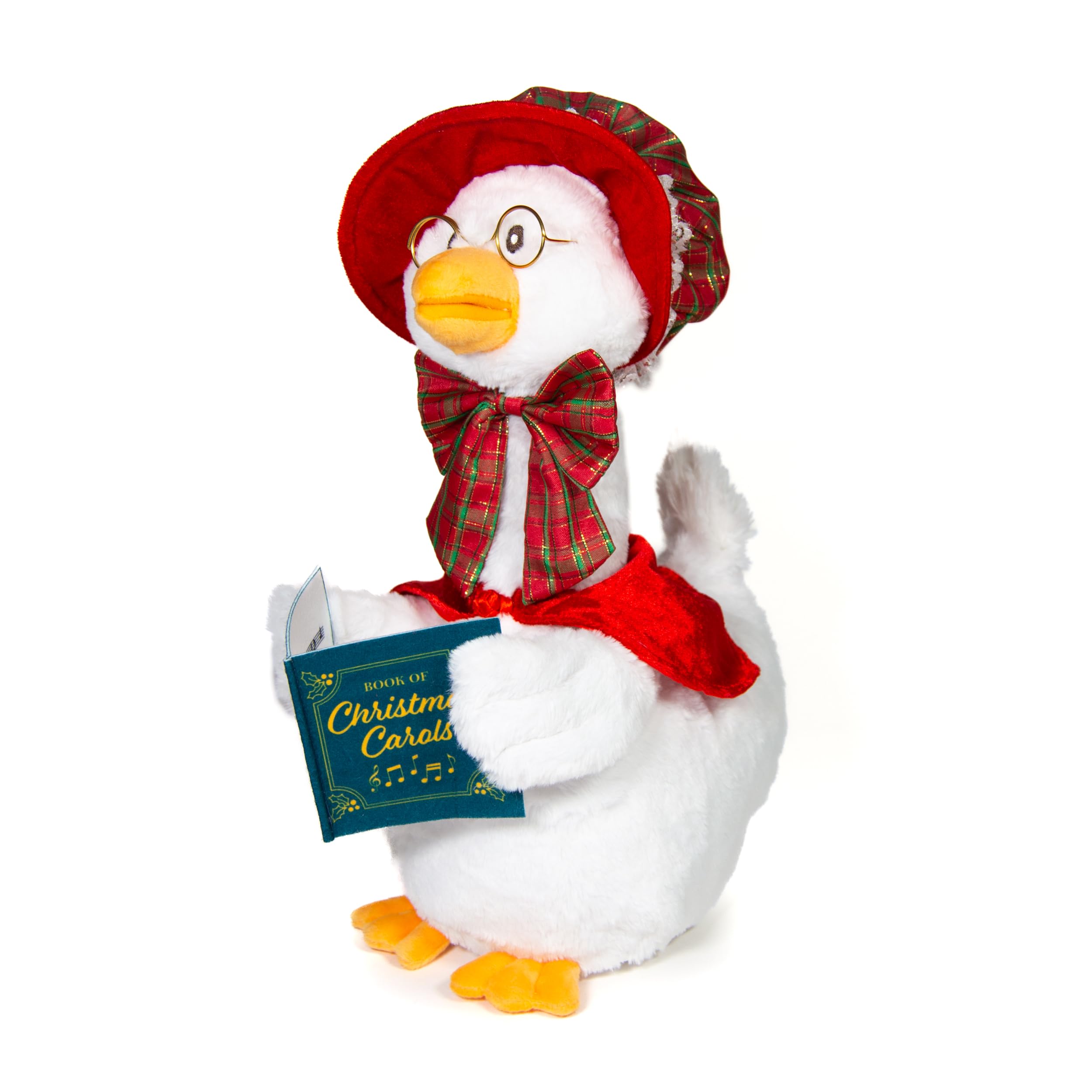 Cuddle Barn - Carolin' Mother Goose | Animated Musical Singing Christmas Caroling Soft Plush Toy, 14 inches - Image 2