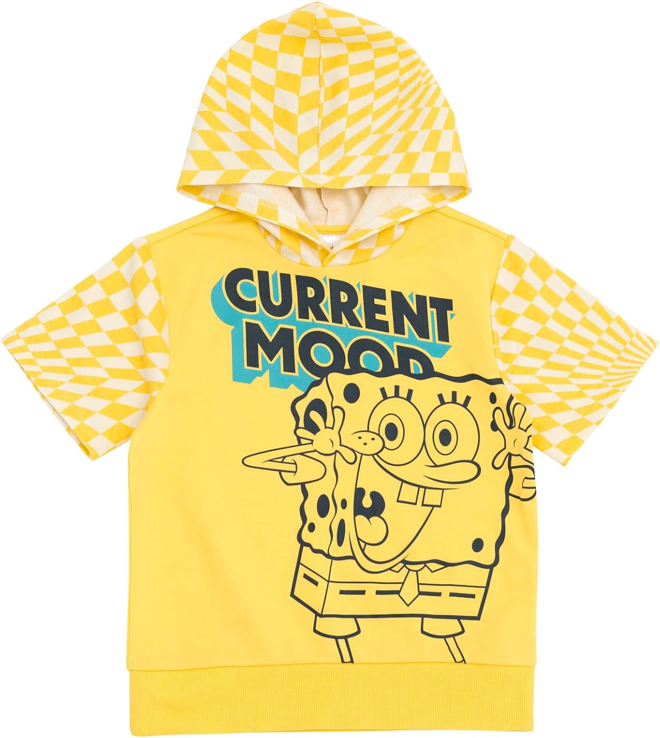 SPONGEBOB SQUAREPANTS French Terry Pullover Hoodie and Shorts Outfit Set Toddler to Big Kid Sizes (2T - 18-20) - Image 3
