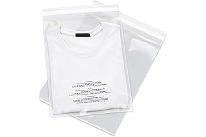 Spartan Industrial Clear Clothes Bags (9" x 12", Pack of 100)