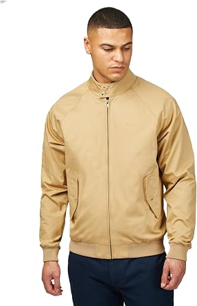 Ben Sherman Mens Signature Harrington Jacket (Sand (310) L