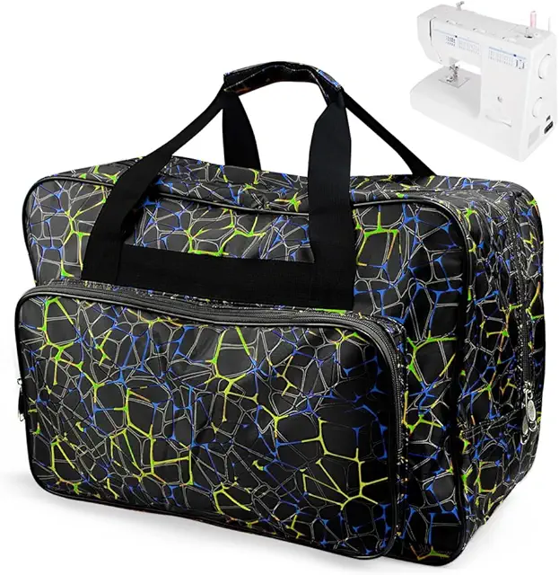 Bolsa para Máquina de Coser Negra Impermeable 46x23x32 cm con Acolchado