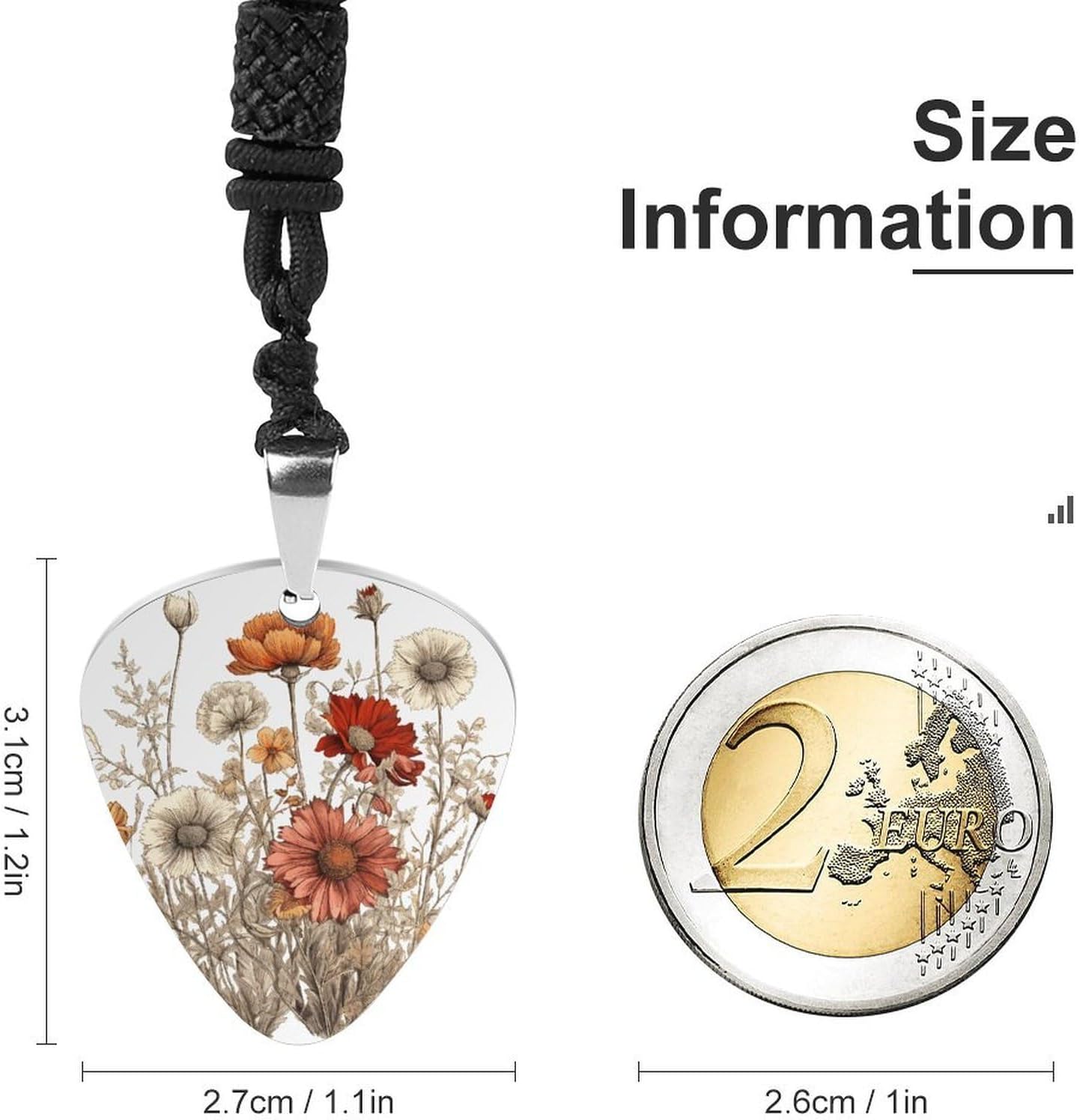 Guitar Pick Necklace Personalized Music Jewelry Bass Accessories image 3