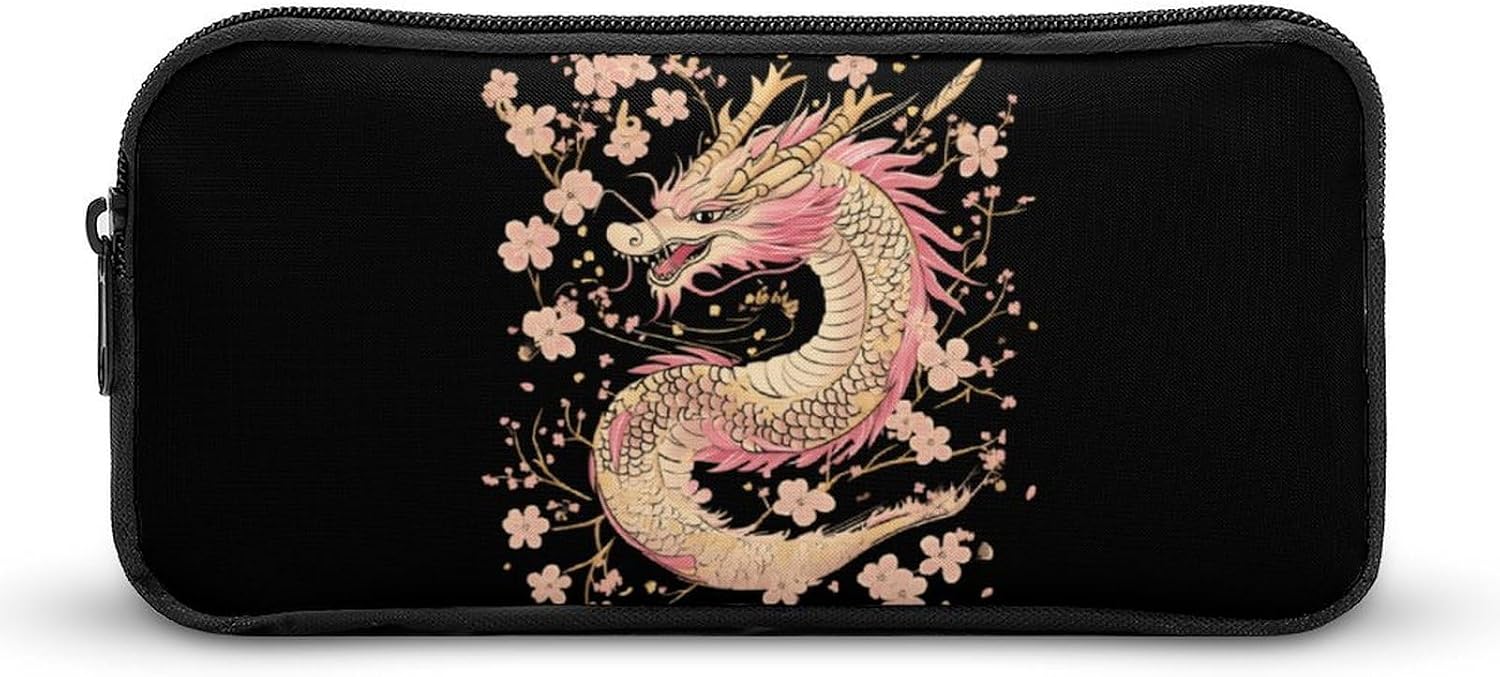 Japanese Dragon Cherry1 Flower Travel Cosmetic Bag Makeup Bag