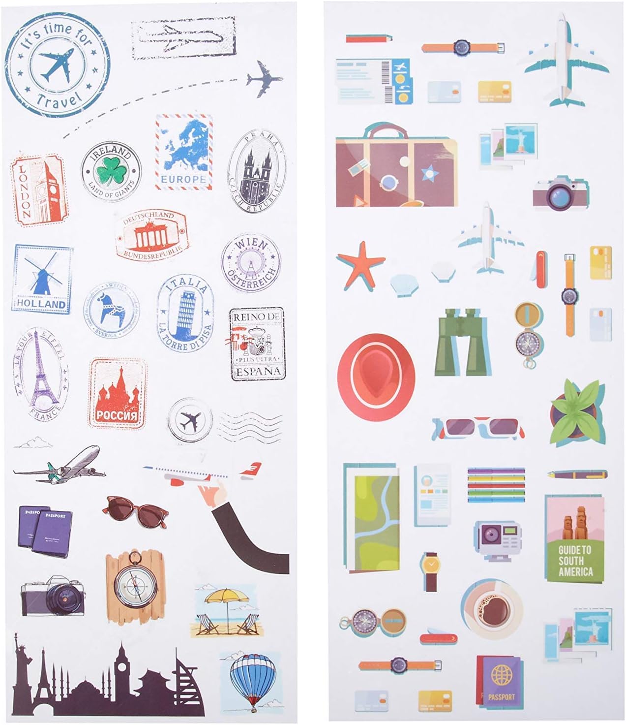 Zink Colorful & Decorative Sticker Sets for Instant Photo Projects - 9 Unique Sets (Wedding, Travel, Party, ABC, Love, Graduation, Baby) Compatible with Kodak, Lifeprint, Polaroid, HP, Canon, Fujifilm