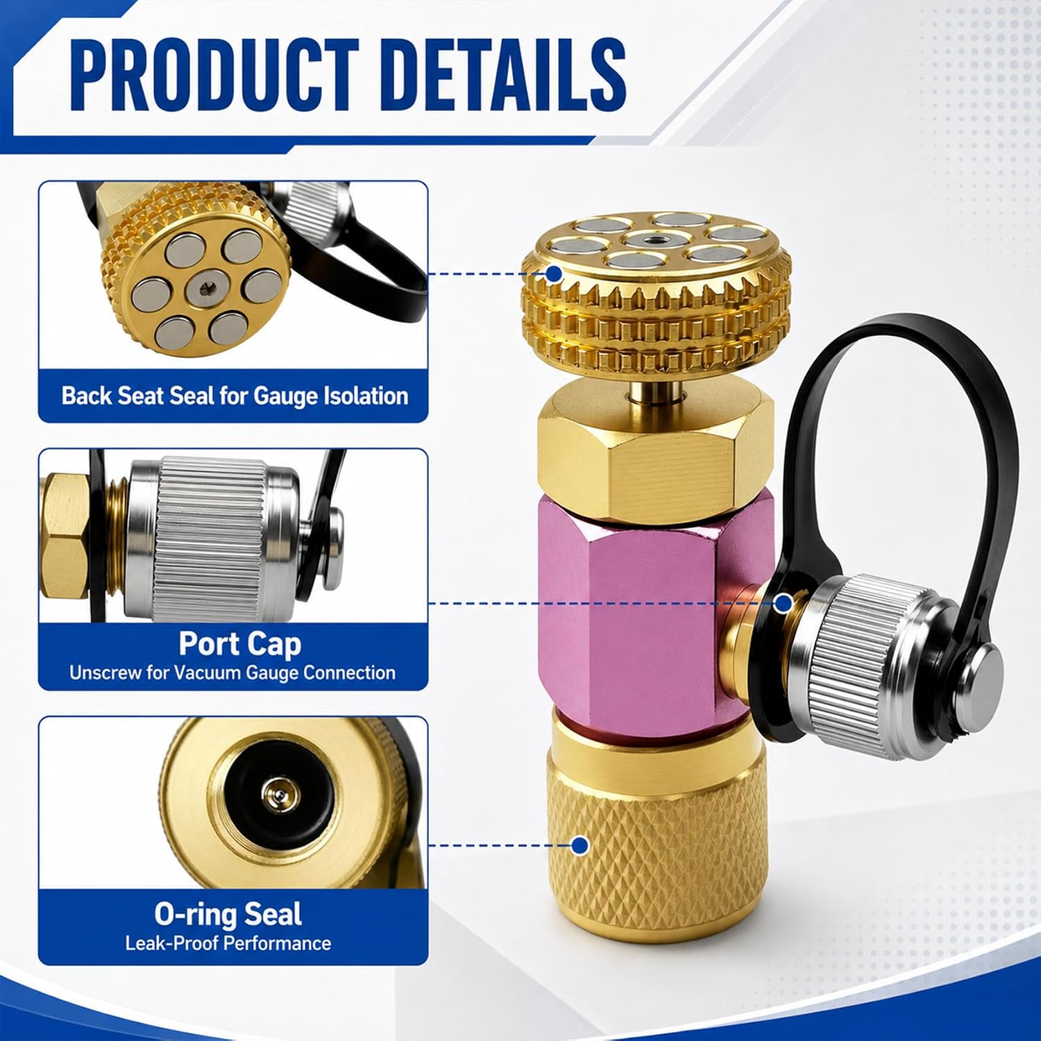 1/4 Inch CCT14 HVAC Charging Core Control Tool for AC Valve Core Service