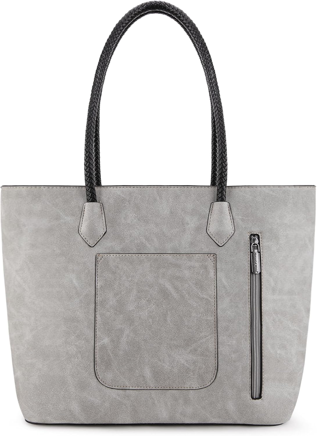 Montana West Woven Tote Bags for Women Purses and Handbags with Back Zipper Pocket - Image 7