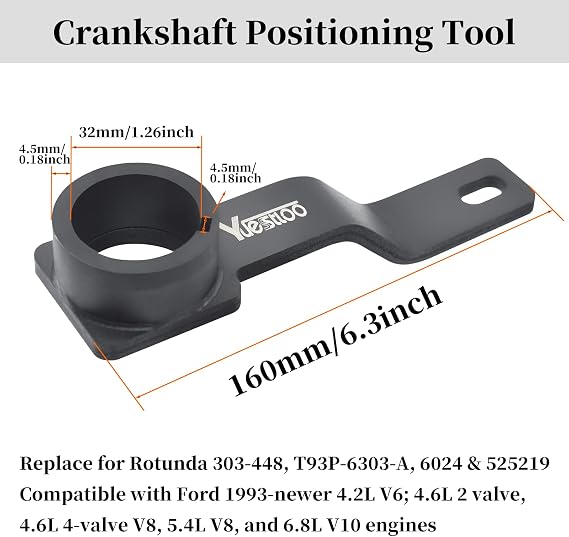3Pcs Camshaft Alignment Holding Timing Tool & Crankshaft Positioning Tool, Compatible with Ford F150 Mustang 5.0 Coyote V8 Engine 2010-2017, Compatible with Gen 1 & Gen 2 5.0 Coyote Engine