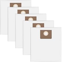 31345061010 Filter Bag Fit for Fein Turbo I Vacuums Dust Extractors, 5 PCS Replacement Bags for Dustex 25L Model, Holds 2-3x More Than Regular Filter Bags Tear-Resistant Material