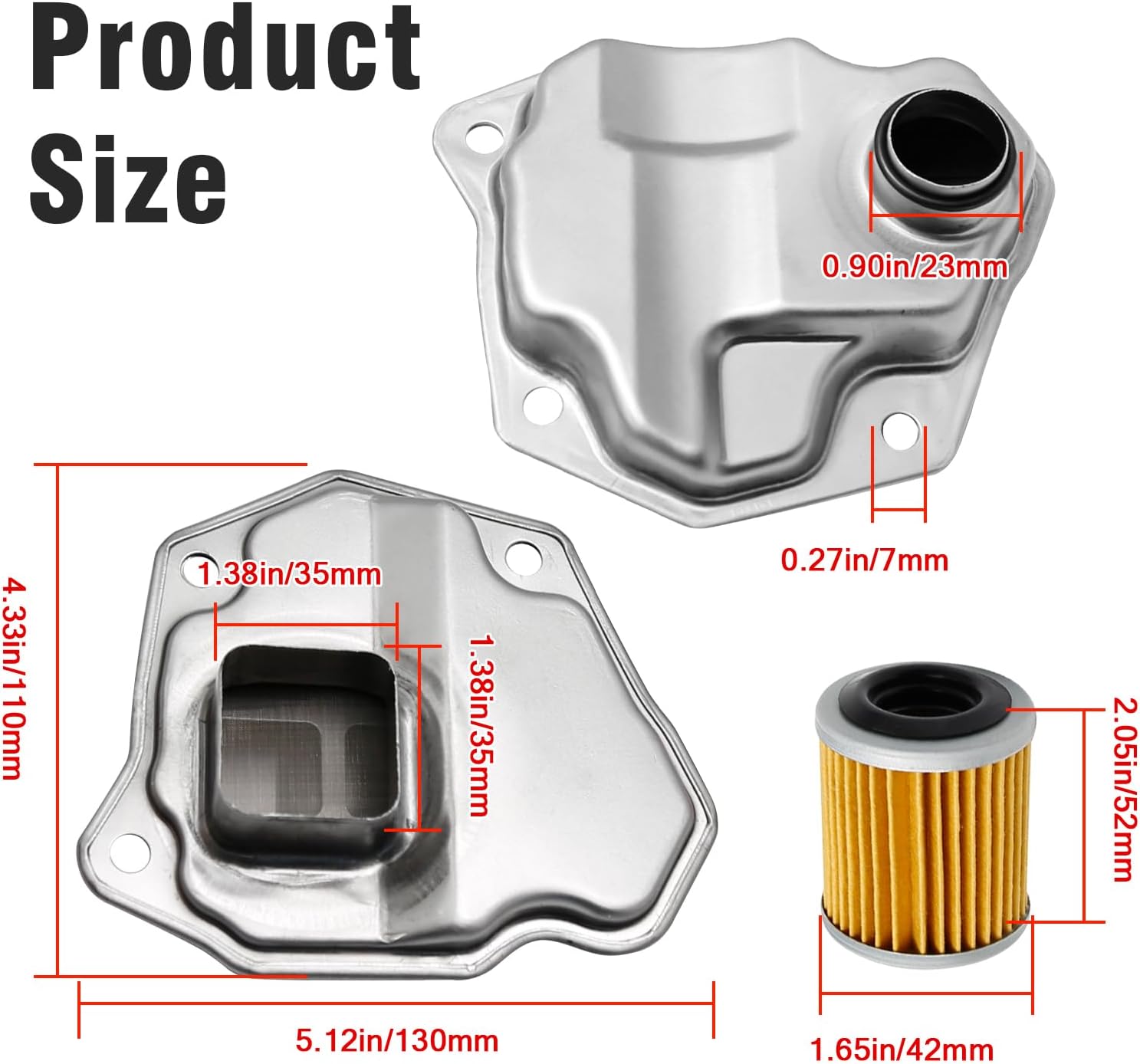 31728-1XF03 Transmission Oil Filter with Gasket CVT Auto Transmission Filter Kit Replacement for Nissan 2007-2017 Altima Juke Nv200 Rogue JF011E