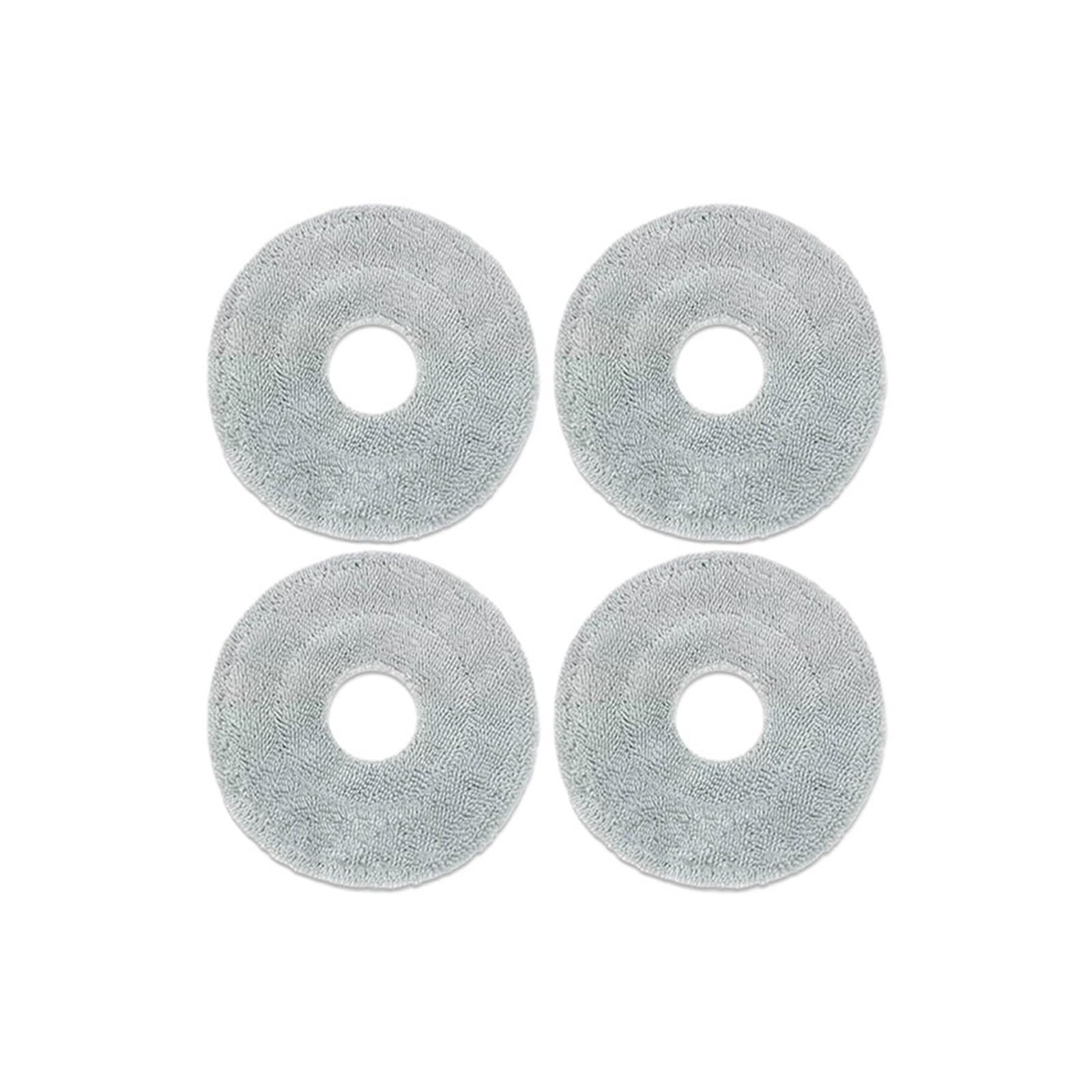 YJMYLTO Compatible With Xiaomi Robot Vacuum S20+ / S20 Plus / B108GL Parts Accessories Main Brush Side Brush Hepa Filter Mop Cloth Replacement Spare(4 Mop Cloths)