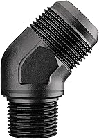 Vista 11 de EVIL ENERGY 4AN macho Flare a 1/8 "NPT adaptador de montaje de tubería de aluminio recto negro