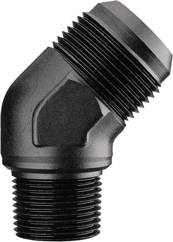 Adaptador de conexão 16AN macho para rosca 3/4" NPT EVIL ENERGY, cotovelo de 45° – 1 unidade