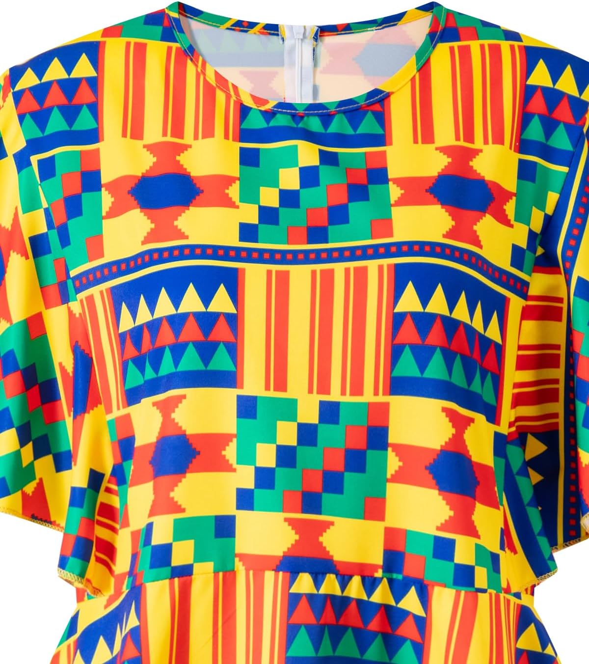 PROMOTED TO BIG SISTER Womens African Dresses Ankara Tunic Swing Dress - Image 4