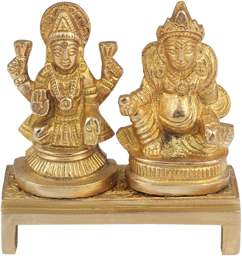 Onvay laxmi kuber Idol / hindu god laxmi kuber statue idol murti ( 7 x 6.5 ) cm / Idols Gifts / Laxmi Kuber Murti / Laxmi Kuber / Diwali Gift / laxmi kuber idol for diwali / Laxmi Kuber brass idol / Laxmi Kuber Brass Statue