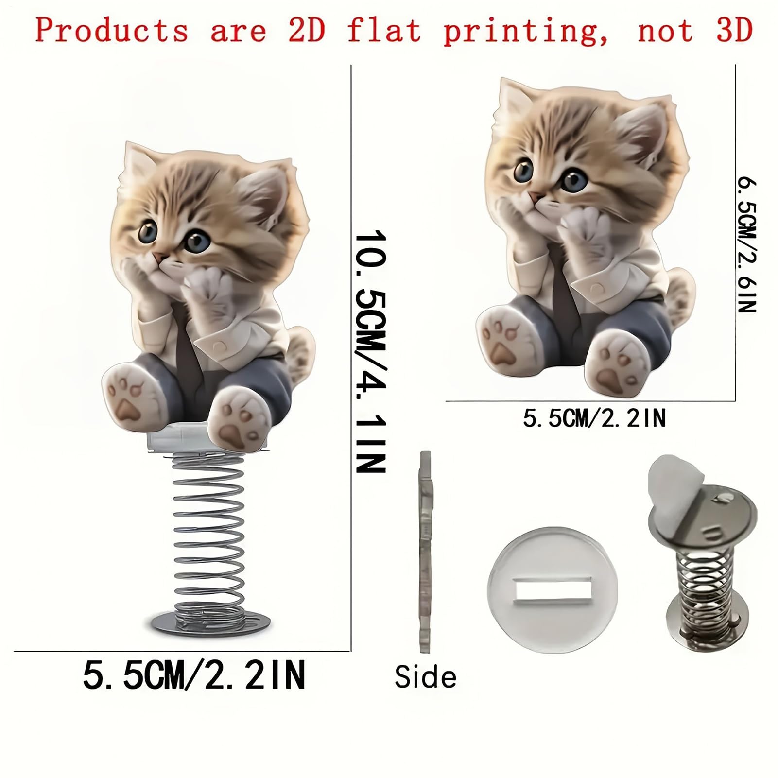 Gatto auto 12 g acrilico ornamento auto statuetta decorazione divertente accessorio interni regalo