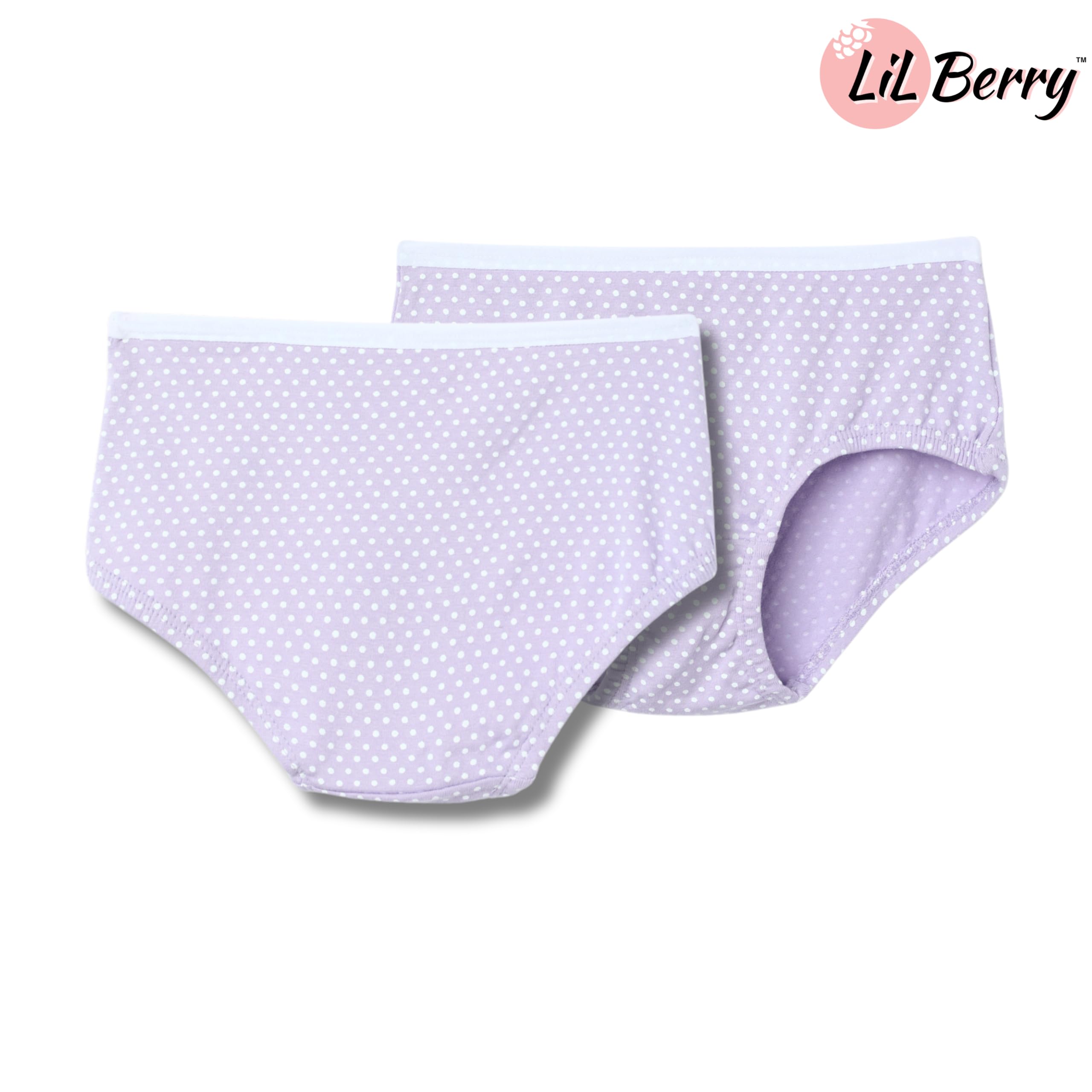 Lil Berry Girls Hipster (Panties Pack of 3) | Super Combed Cotton Elastane Kids Innerwear | Soft Stretch Briefs for Girls | AZO-Free Dyes (10-12 Yrs, Combo 1) 3