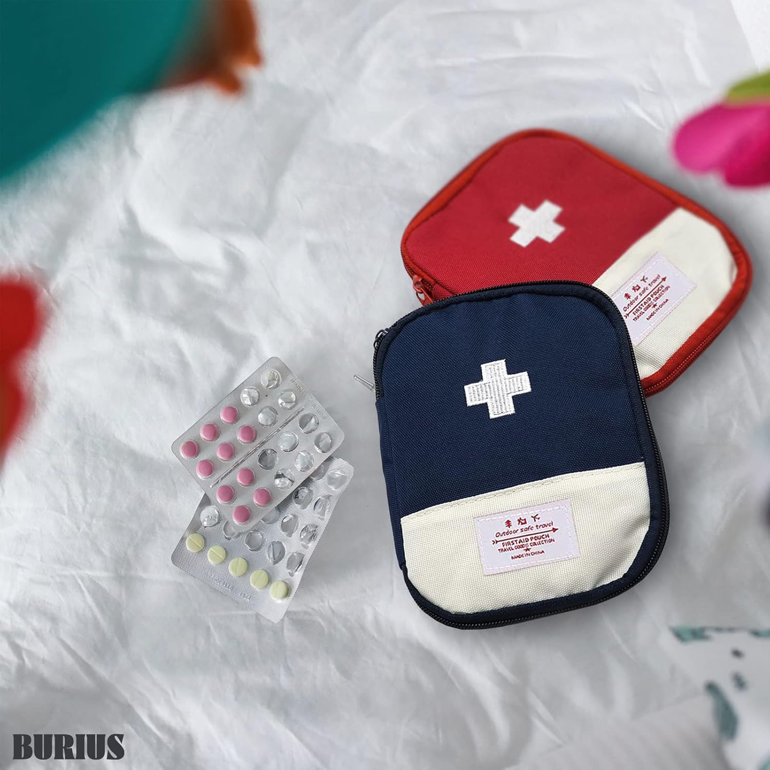 70% оƒƒ Evеrуthіng 2 PCS Empty First Aid Bag - Small Medicine Bag for Home Office Outdoor - First Aid Bags Empty with Cross Patch - First Aid Case Empty First Aid Kit Bag Paramedic First Aid Bags for Car Small Pouch