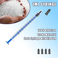 Vista 4 de Paquete de 100 jeringas de 0.0 fl oz con tapas