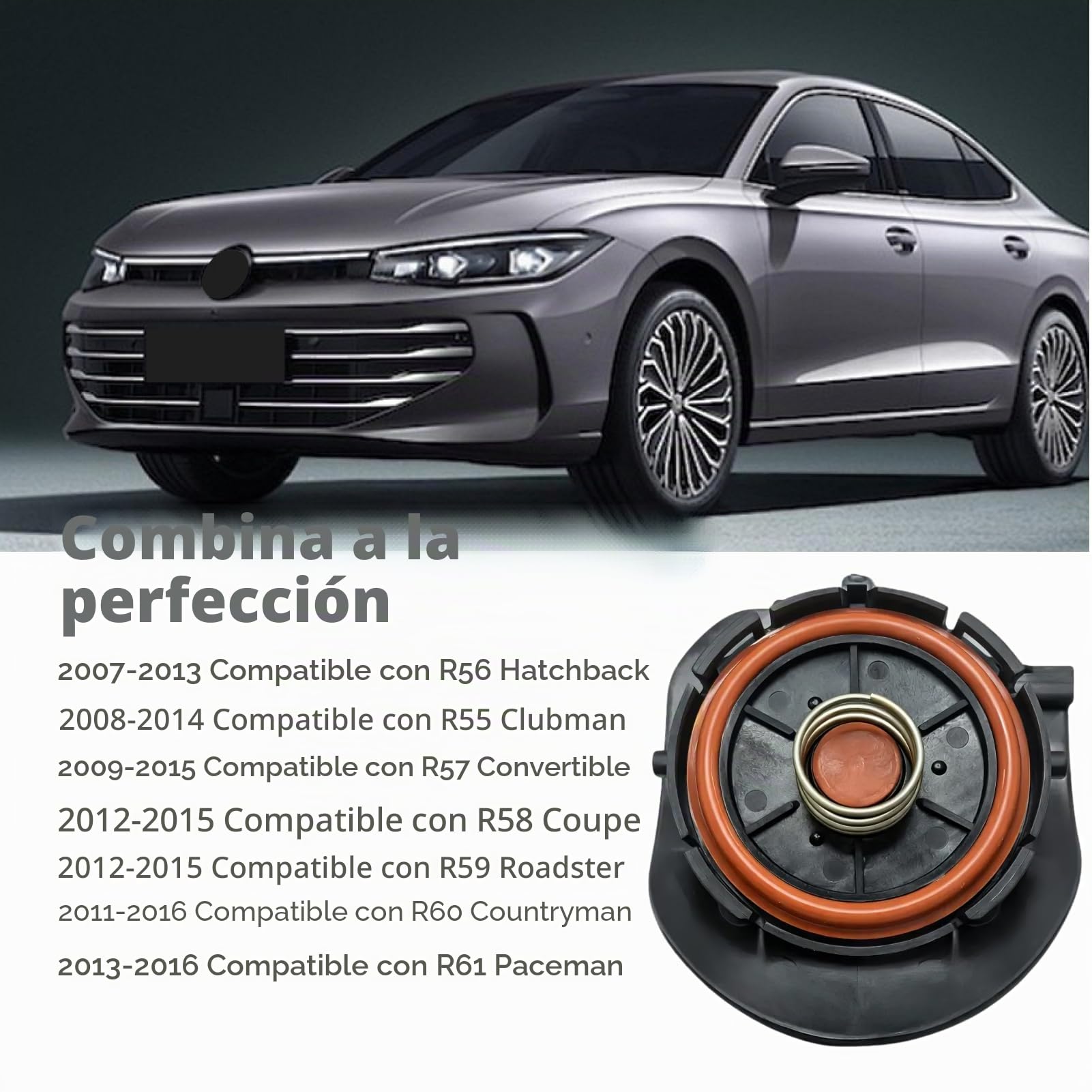Valvola PCV perR56, Sportello PCV Per E88 E82 F20 F21 F23 F22 F87 E93 E92 F30 F80 E91 F31 F33 F83 F36 F07 F10 F11 F12 F13 F06 F01 F02 F03 F04 F25 F26 E70 F15 F85 E71 E72 F16 F86 (R56)