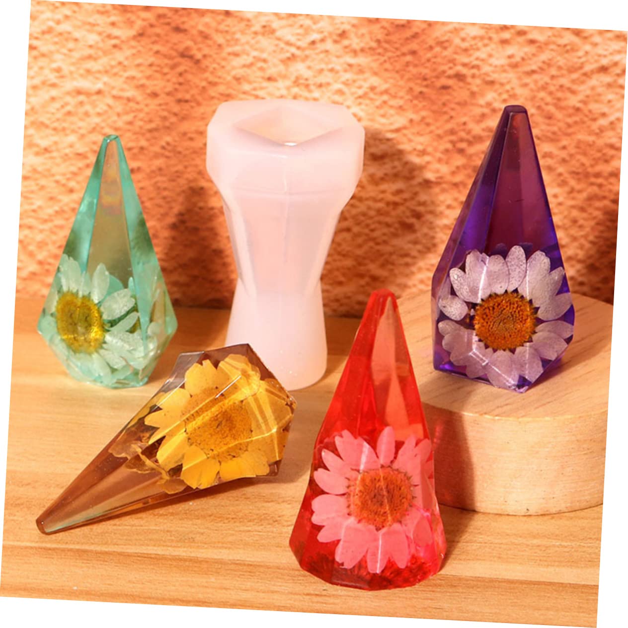Uonlytech Molde De Silicona Para Soporte De Anillos Moldes Diy Para Velas Y Manualidades Desmoldeo Decoración Para Y Fiestas 4 Piezas X 5