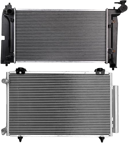 Miniatura 8 de SCITOO Radiador 2428 + condensador 3299 apto para Toyota 2005-2008 para Toyota Corolla 2005-2008 para Toyota para Matrix