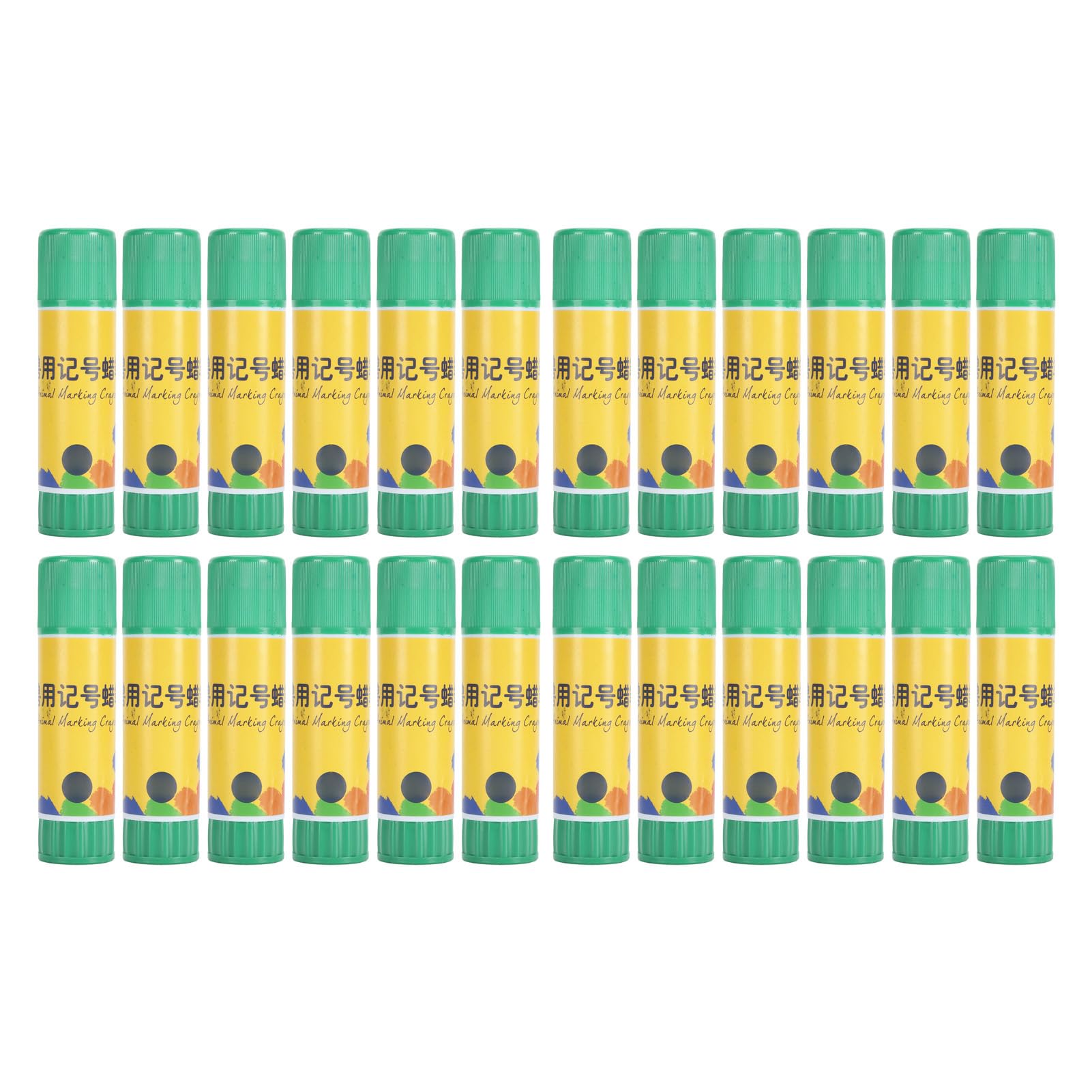 Marcador de Ganado, Crayón para Marcar Granja, Palo de Identificación de Animales, Material de Cera ABS Premium, Seguro para Cerdos, Ovejas, Vacas y Ganado (Verde)