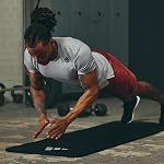 adidas Training Mat with Carrying Strap - 10mm Thick Exercise Mat, Non-Slip for Yoga, Pilates, Stretching
