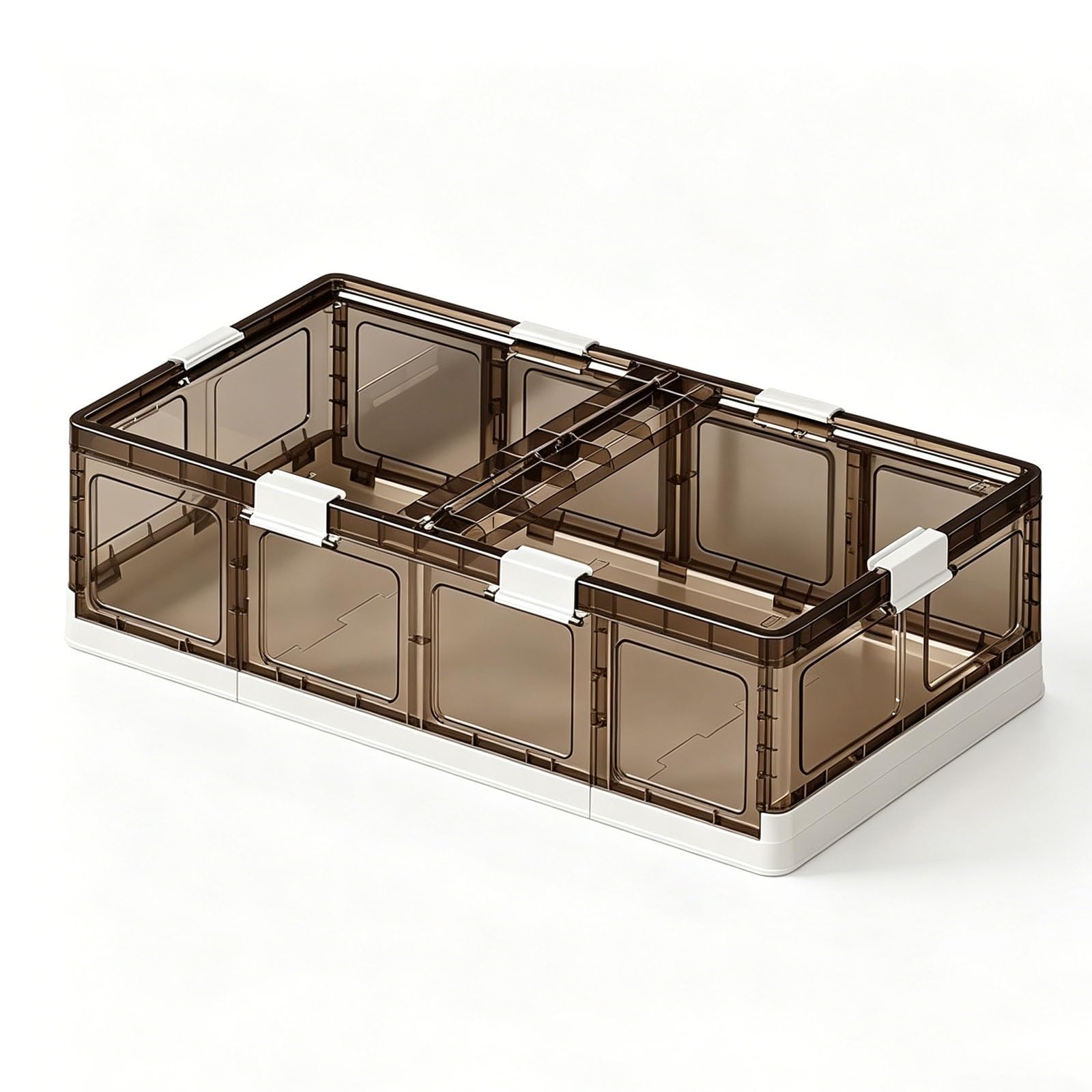 MPGRFJC Under-Bed Storage Boxes with Lids,Clear Storage Boxes,with Wheels
