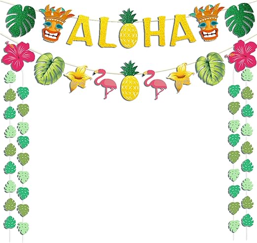 Amazon com: Hawaiian Aloha Party Decorations Gold Glittery Aloha Amazon com: Hawaiian Aloha Party Decorations Gold Glittery Aloha